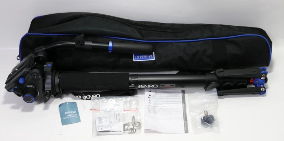 Benro Series 4 Aluminum Monopod With 3-leg Locking Base and S6 Video Head