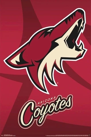 PHOENIX COYOTES ~ HOWL LOGO ~ 22x34 NHL POSTER ~ NEW/ROLLED! ARIZONA Cover