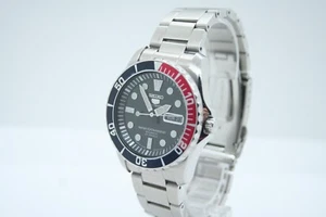 [EXC+5] Seiko 5 Sports 7S36-03C0 Automatic Day/Day 100m 23J Pepsi Bezel Mens - Picture 1 of 12