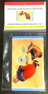 Atchison Topeka & Santa Fe 1981 Pocket Calendar -"Sand Painters" - Picture 1 of 3