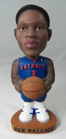 BEN WALLACE #3 Detroit Pistons NBA Bobble Bobblehead Basketball Tattoos 6.5" Cover