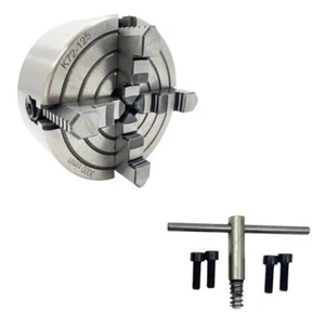 Mandril de 4 mordazas de cuatro mordazas K72-125 de 4,92" para torno serie WM210V - Imagen 1 de 15