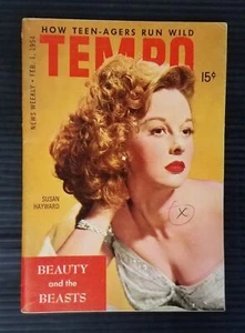 Tempo News Weekly Pocket Magazine February 1, 1954 - Susan Hayward - Picture 1 of 2