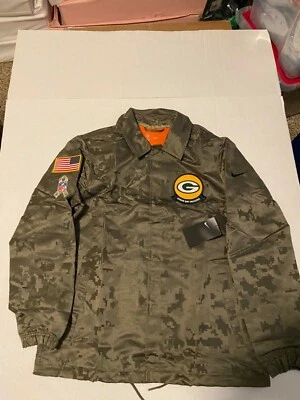 Chaqueta Nike Green Bay Packers Salute to Service 2019 nueva con etiquetas para hombre AT7782-222 STS Foto 1 de 4