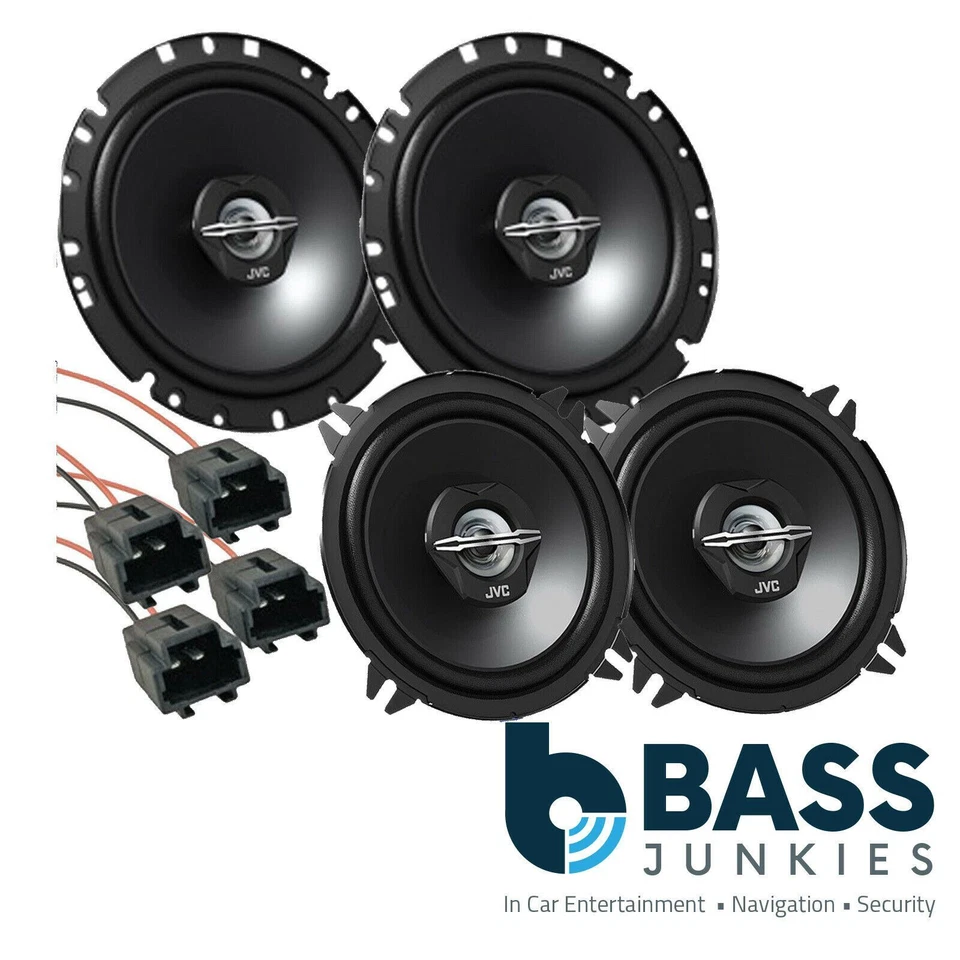 Peugeot 206 JVC 1100 Watts Front Door & Rear Door/Side Car Speakers Upgrade Kit - Image 1 of 1