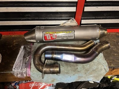 2005-2007 SUZUKI RMZ450 RMZ 450 PRO CIRCUIT EXHAUST HEADER MUFFLER SILENCER TI-4 - Image 1 of 4