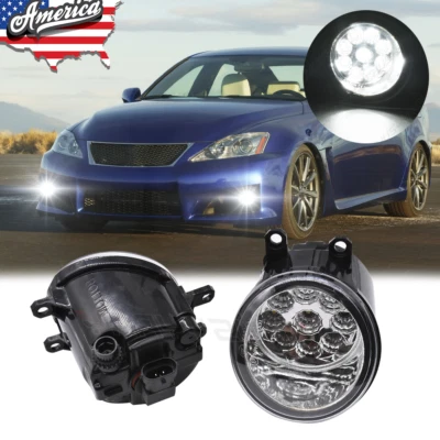 Par de lentes transparentes de repuesto de luces antiniebla para Lexus IS-F 2008-2013 Foto 1 de 4