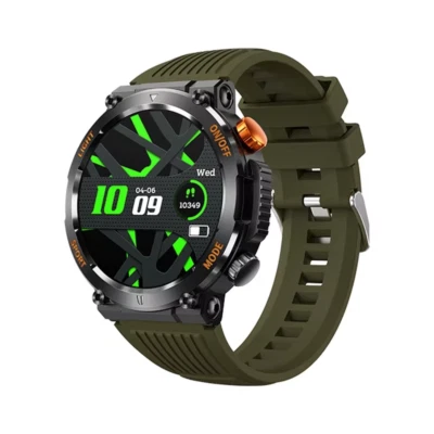 Waterproof Smartwatch Fitness Tracker with Heart Rate Monitor & Bluetooth Call - Image 1 of 4