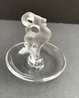 Lalique France Crystal Jewelry Holder with 