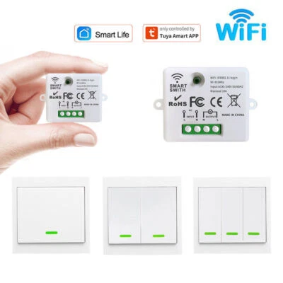 Tuya WiFi Smart Light Switch 433mhz RF Wall Transmitter Remote Control for Alexa - Image 1 of 4