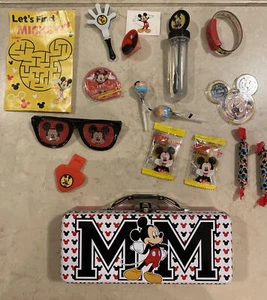 Disney Mickey Mouse Tool Pencil Box Red GLOBAL ICON Collectible Labyrinth Games - Picture 1 of 12