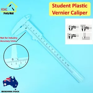 Student Plastic Vernier Caliper Gauge Micrometer Measure Tool 150mm DIY Home Kid - Picture 1 of 5
