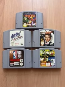 5 giochi N64 Nintendo 64 incl Banjo-Kazooie e Goldeneye - buone condizioni - Foto 1 di 1