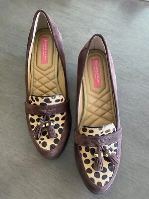 Isaac Mizrahi New York Visit Brown Suede Napleslee Size 8 - Image 1 of 4