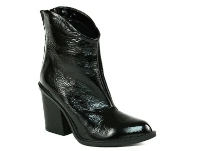 Diesel Womens OZYS Ankle Back Zip Fashion Dress Heels Black Leather Bootie US 6M - Image 1 of 4