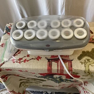 12 PC CONAIR PRO PORCELAIN SERIES HAIR HOT ROLLER SET HAIRSETTER CURLERS ROLLERS - Picture 1 of 3