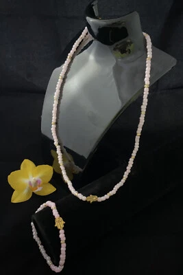 Halskette - Armband Set FATIMA HAND Glasperlen Kette 51 cm Armband 20 cm NEU - Bild 1 von 4