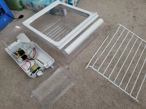 Amana Fridge parts lot WPW10401596 shelf 2261934 2256601 control 2215212 butter - Picture 1 of 12