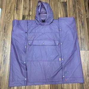 Hunter Anorak Waterproof Rain Poncho Jacket Hooded Purple Adult Unisex XS/Small - Picture 1 of 15