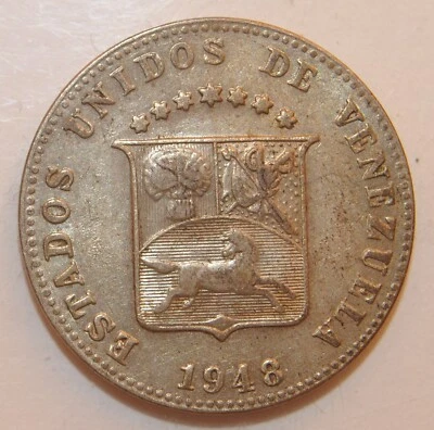 1948 Venezuela 12 1/2 Centimes  Lot 101 - Image 1 of 2