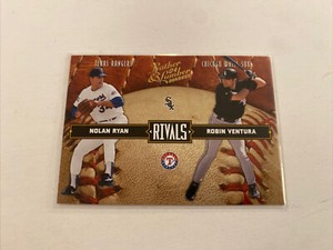 2004 Donruss Leather & Lumber Rivals 1420/2499 #LLR-25 Nolan Ryan Robin Ventura