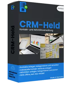 Programm zur Kontaktverwaltung und Aktivitätenplanung CRM Software -  kein Excel - Afbeelding 1 van 4