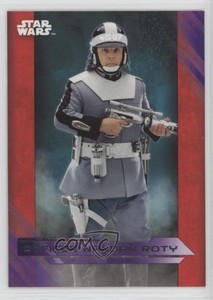 2017 Topps Star Wars: The Last Jedi Purple Officer Nandan Roty #39 1er