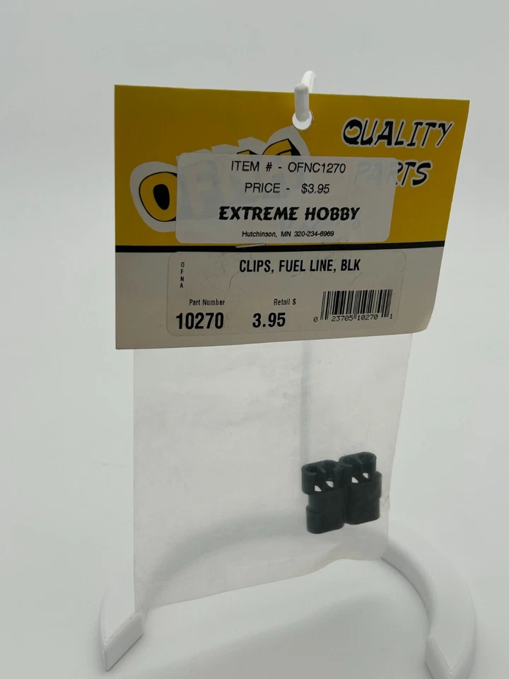 OFNA RACING - CLIPS, FUEL LINE, BLK - FUEL CLIPS - #10270 #OFNC1270 - NIP - NOS - Image 1 of 2