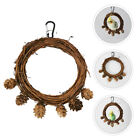 Parrot Hanging Toy Rattan Bird Swing Parrot Chewing Wood Bird Cage Hanging Toy