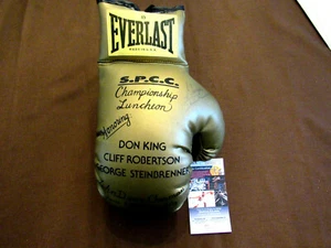 GEORGE STEINBRENNER NY YANKEES OWNER SIGNED AUTO RARE EVERLAST BOXING GLOVE JSA - Picture 1 of 4
