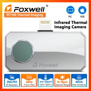 📸 FOXWELL RT100 For iOS iPhone Infrared Thermal Imaging Camera Real Time Image  - Picture 1 of 13