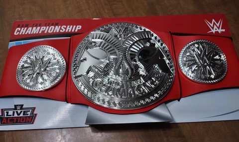 WWE Live Action Raw Tag Team Championship Belt Mattel 2020 Cover