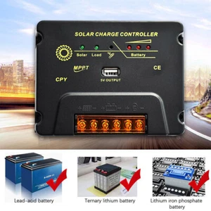 20A MPPT Solar Panel Regulator Charge Controller 12V/24V Auto Focus Tracking USB - Picture 1 of 11
