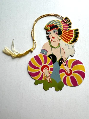 Roupa Art Deco Vintage 1920 Bridge Tally Mulher em Louca - Imagem 1 de 2