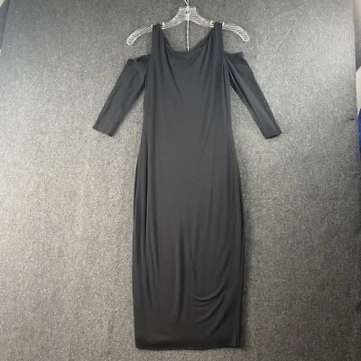 Bailey 44 Deneuve Dress Women's Extra Small Black Cold Shoulder Midi NWT - Image 1 of 4