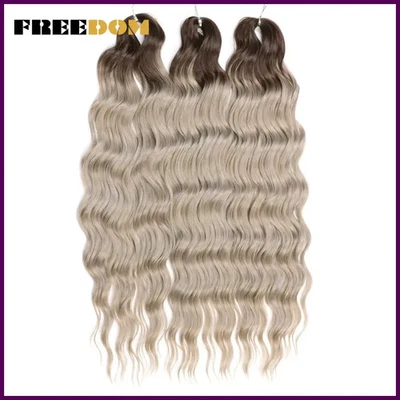 Synthetic Loose Deep Wave Braiding Hair Extensions 24 Inch Deep Curly Twist - Image 1 of 4