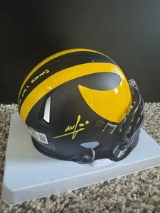 MIKE SAINRISTIL SIGNED AUTO MICHIGAN WOLVERINES MINI HELMET BGS BAS AUTOGRAPHED - Picture 1 of 5