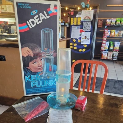 Vintage 1980  KERPLUNK Game  Ideal Toy company  Marbles Sticks instructions - Image 1 of 4