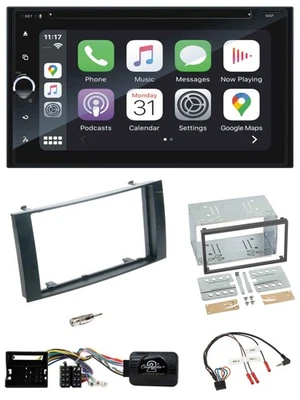 Blaupunkt DAB Lenkrad TMC Bluetooth USB 2DIN Navigation für VW Touareg T5 Carave - Bild 1 von 4