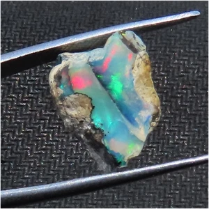 Impresionante fuego natural OPAL ETÍOPE ÁSPERO espécimen 7,30 Cts. (12x14x10 mm) ja-8 - Imagen 1 de 7
