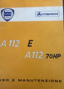 🔴 LANCIA AUTOBIANCHI A 112 Libretto auto uso manutenzione ORIGINALE vintage 78 - Foto 1 di 9