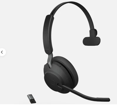 Jabra Evolve2 65 Mono Wireless Headset (MS Teams, USB-A) - Black NIB - Image 1 of 3