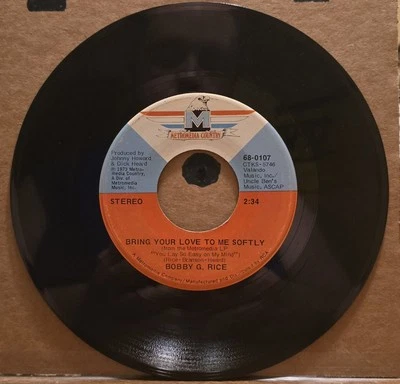 Bobby G. Rice – You Give Me You/Bring Your Love - 1973 - Metromedia Country  Foto 1 de 2