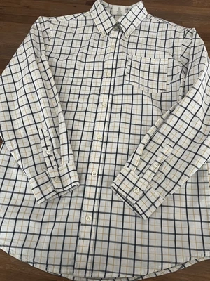 Camisa de vestir Crazy8 a rayas con botones manga larga niños talla grande Foto 1 de 4