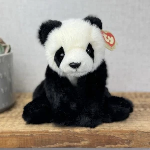 Ty Classic Bamboo - Small Beanbag Panda Bear Soft Toy Retired New With Tags 1997 - Picture 1 of 10