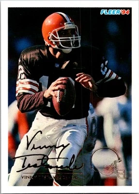 Vinny Testaverde 1994 Fleer #104 Cleveland Browns - Image 1 of 2