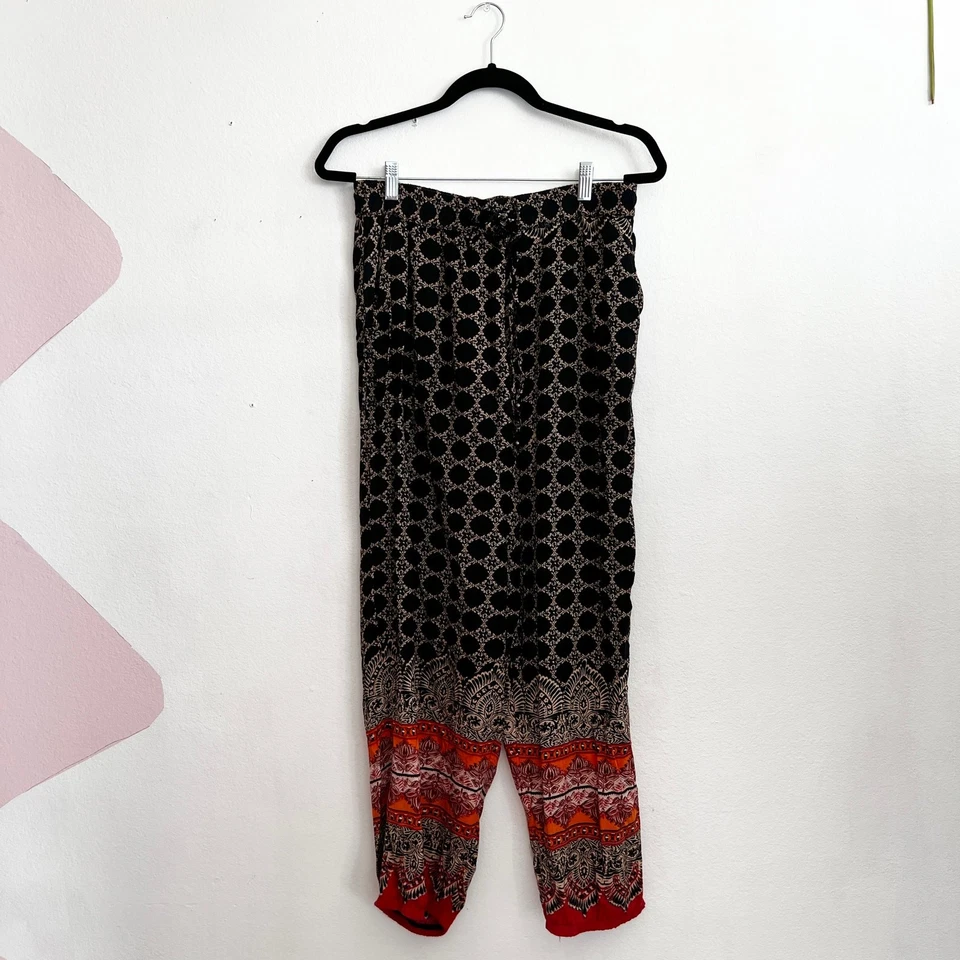 Pantalones Angie Floral Boho Bohemio Hippie Cottagecore Festival Grande Foto 1 de 4