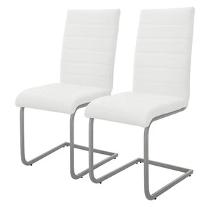 Set de 2/4/6/8 sillas de comedor tapizadas diseño cantilever para salón a elegir - Imagen 1 de 29