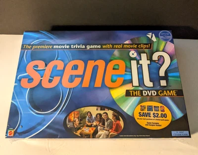 Mattel Scene It Game Movie 2003 Edition Trivia Real Movie Clips DVD Sealed New - Image 1 of 4