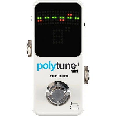 TC Electronic PolyTune 3 Polyphonic Mini Pedal Tuner White - Image 1 of 3